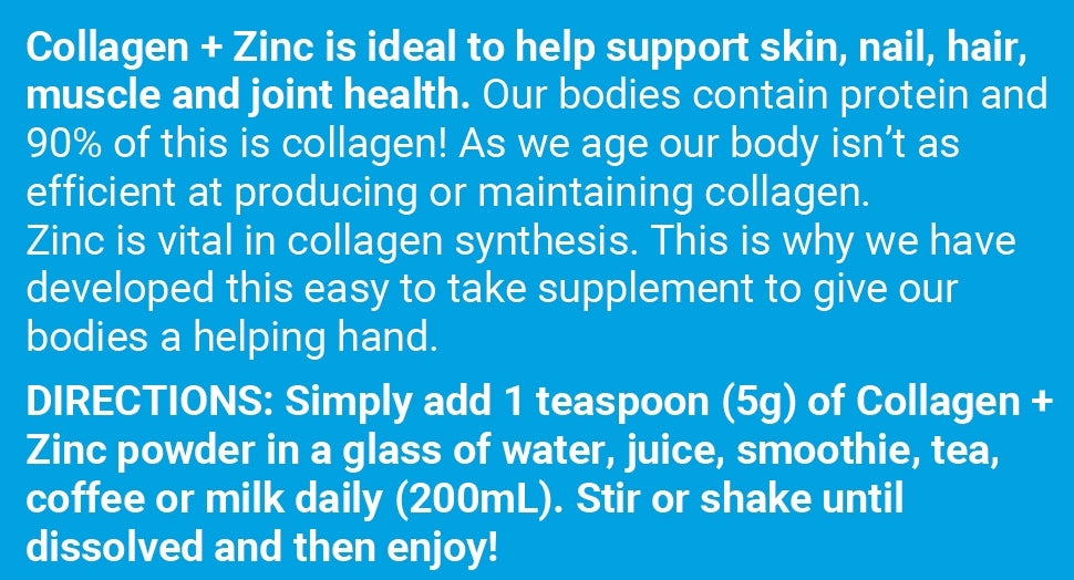 Collagen plus zinc - benefits of use and directions to use